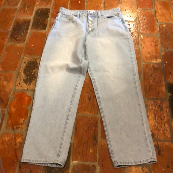 BP button fly extra high rise mom jeans sz28 - Picture 2 of 10